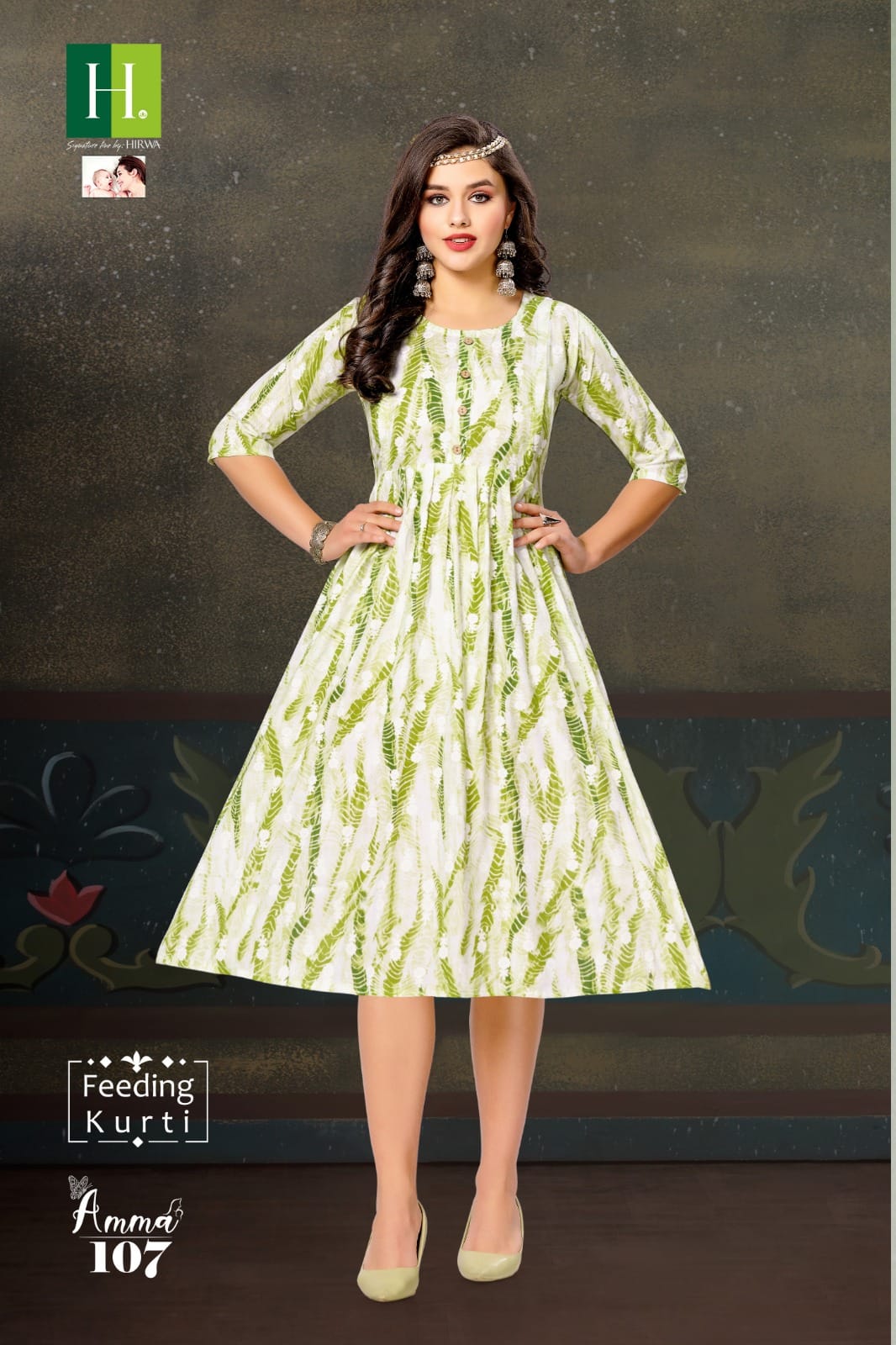 Amma By Hirwa Feeding Printed Kurtis Catalog
